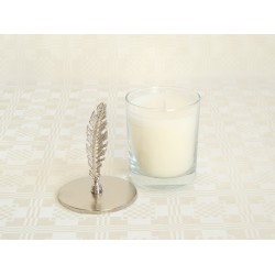 Büyük Boy Tüy Tepeli Bardak Mum