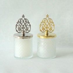 Baklava Desenli Bardak Mum Güneş Tepeli