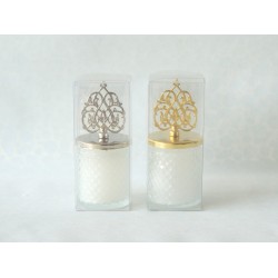 Baklava Desenli Bardak Mum Güneş Tepeli