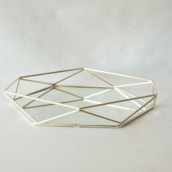 Aynalı Tepsi Orta Gümüş