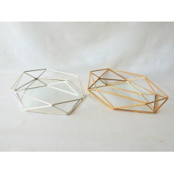 Aynalı Tepsi Orta Gümüş